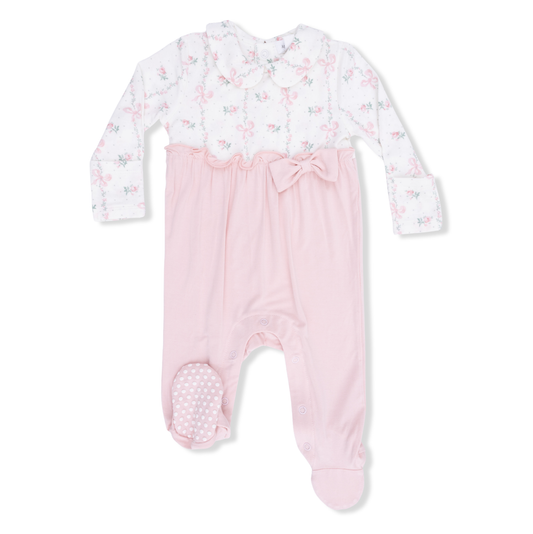 Angel Dear Dainty Buds & Bows - Bow Footie