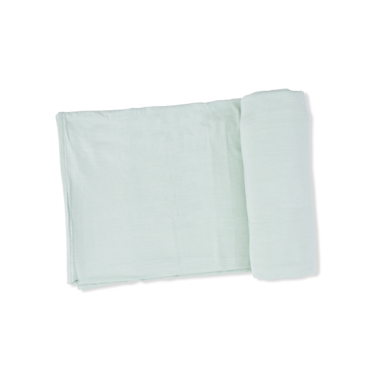 Angel Dear Solid Cameo Green Swaddle Blanket