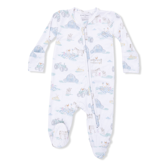 Angel Dear Farm Animal Party - 2 Way Zipper Footie