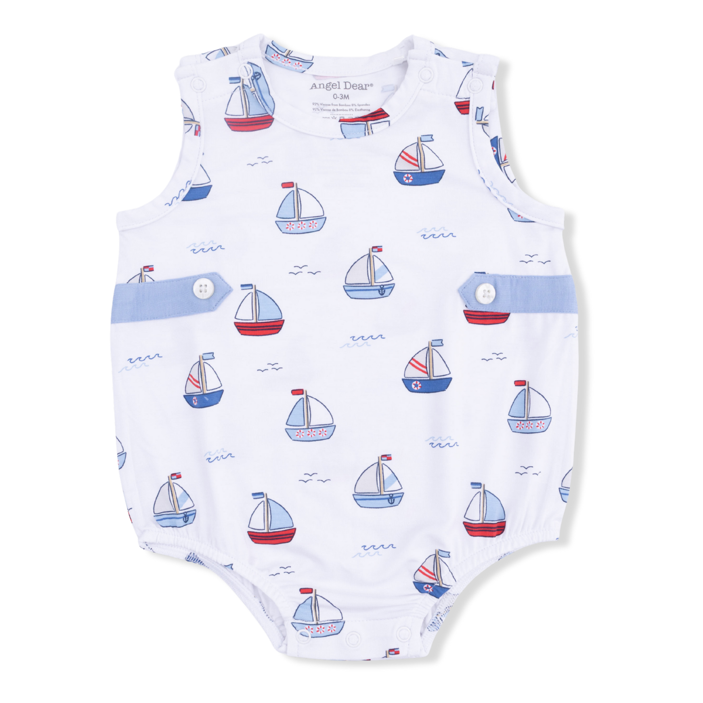 Angel Dear Blue Bubbly Sailboats Bubble