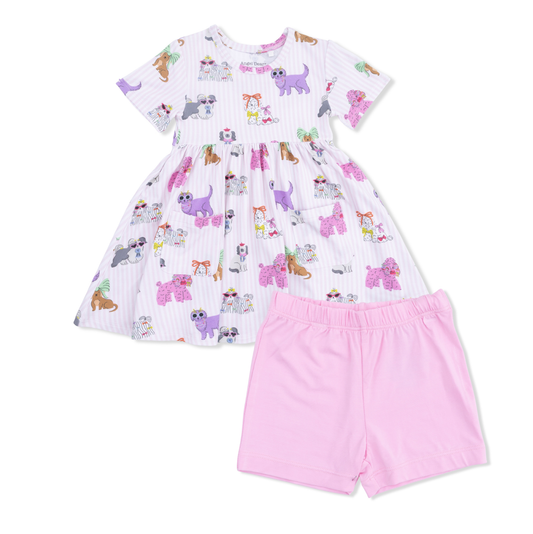 Angel Dear Fancy Dogs - Twirl Dress w Cartwheel Shorts