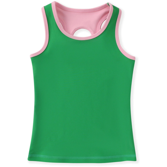 Swoon Active Country Club Green/Pink Tank