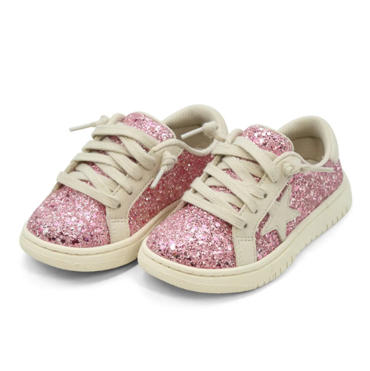 Lamour Kinley Glitter Star Sneaker - Glitter Pink