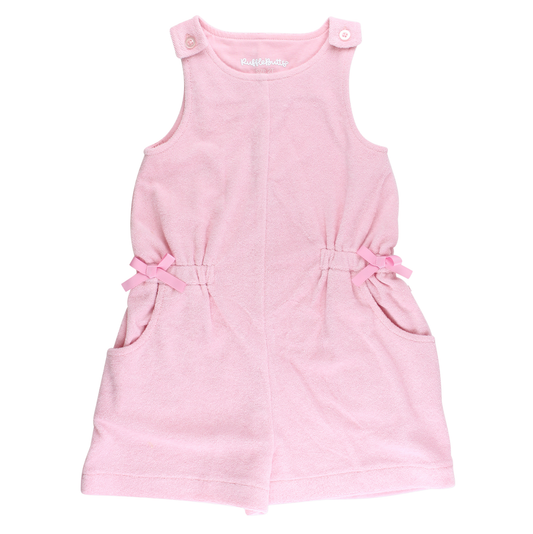 Pink Terry Cloth Cover-Up Romper