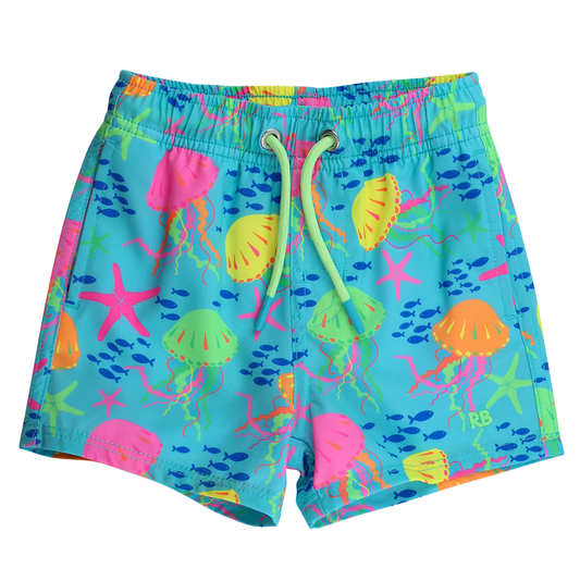 Neon Jelly Time Performance Hybrid Swim Trunks