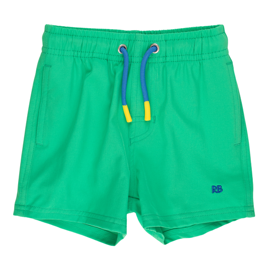 Bright Green Performance Hybrid Swim Trunks