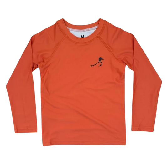 Buck Brothers Tangerine Tackle Bolt Rash Guard