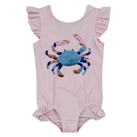 Velvet Fawn Sequin Crab Rosalie Swimsuit