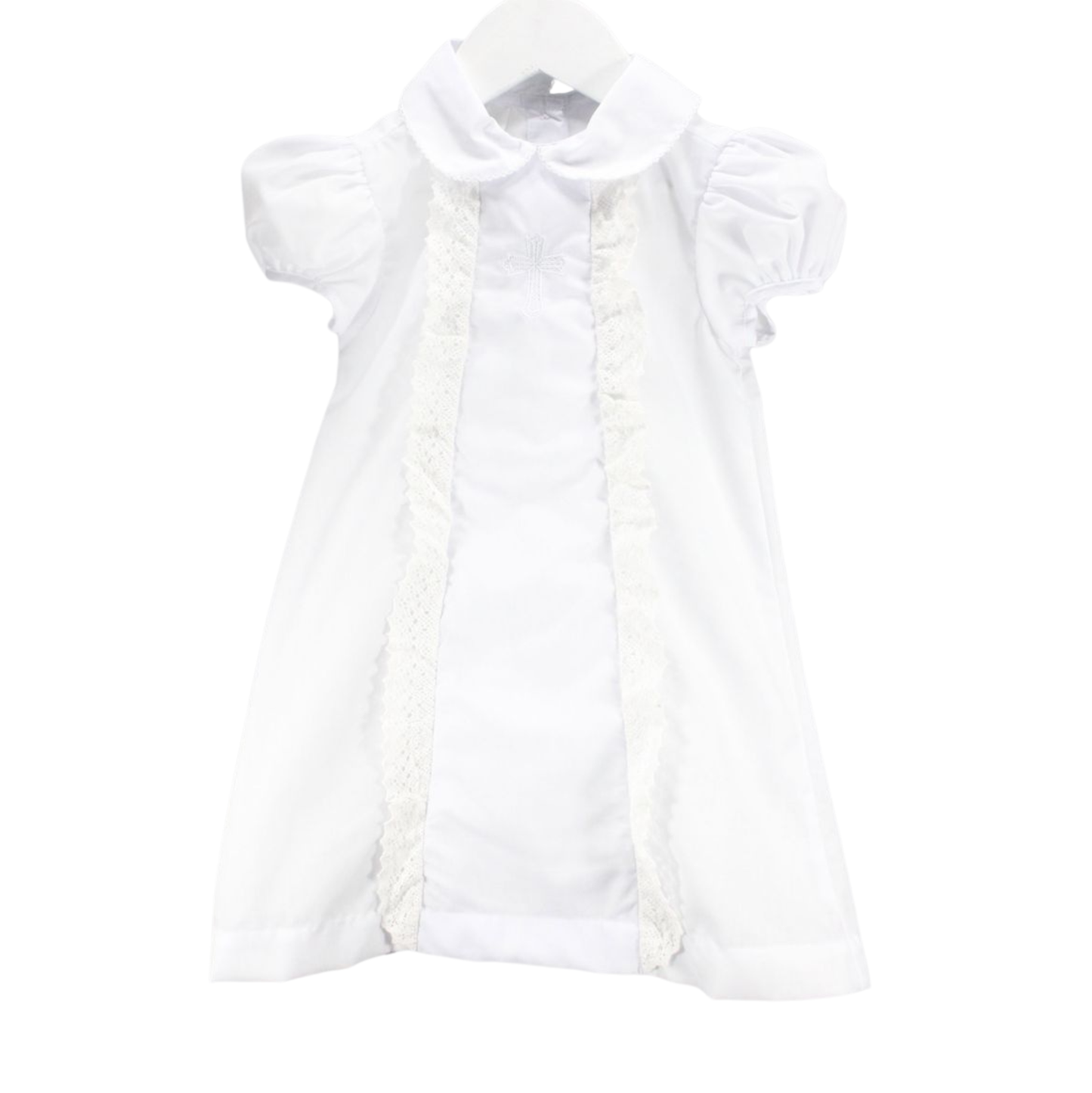 Baby Blessings White Cross Olivia Dress