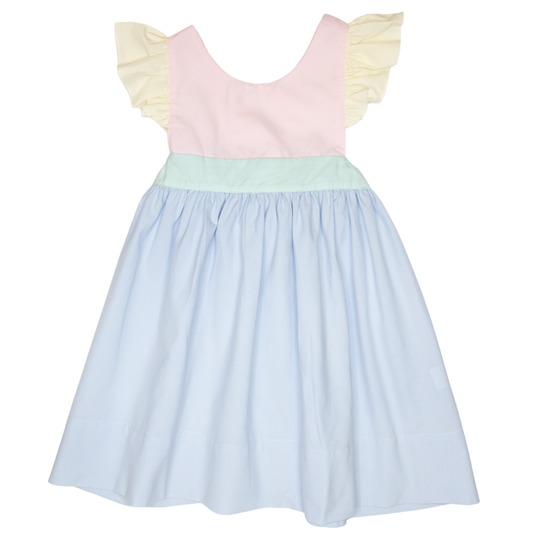 Colorblock Bow Back Dress