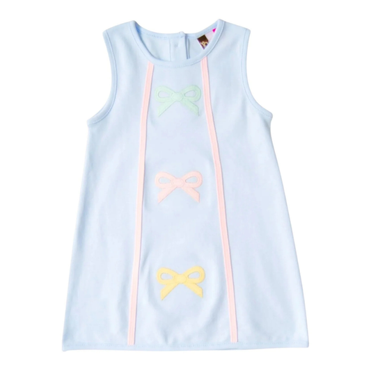 Banana Split Lt Blue Hadley Bow Dress