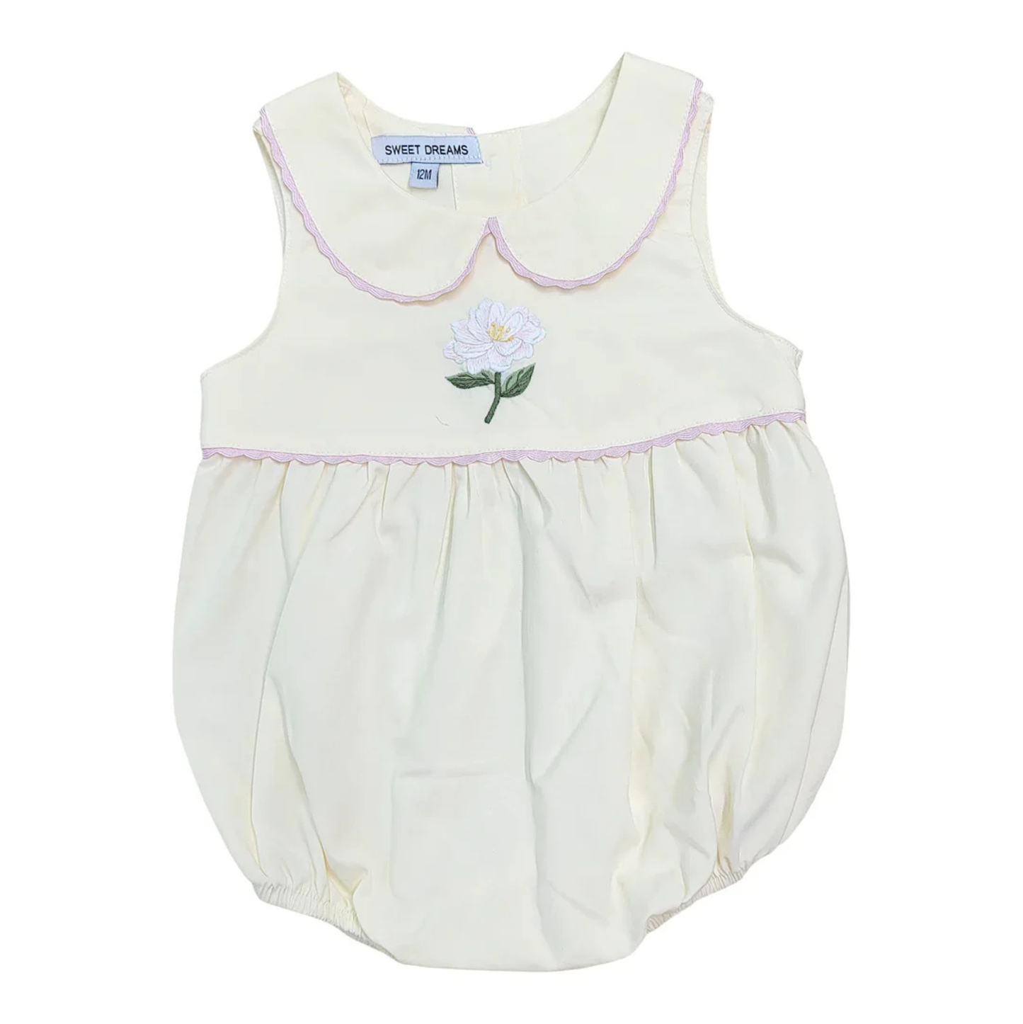 Magnolia Embroidery Yellow Bubble