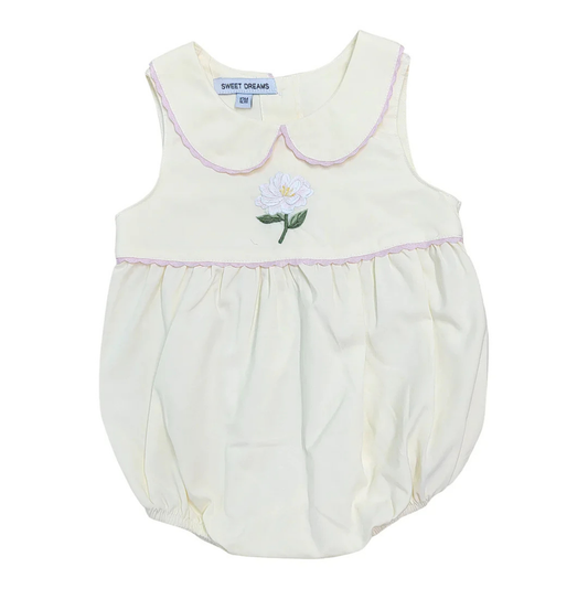 Magnolia Embroidery Yellow Bubble