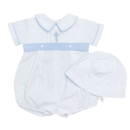 Blue Cross Embroidery Bubble w/ Hat