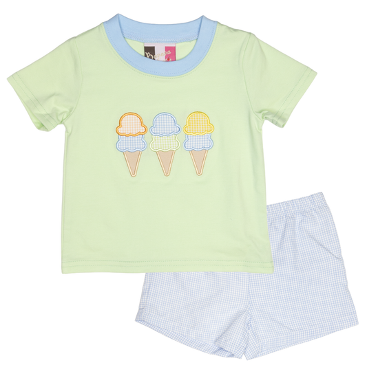 Banana Split I Scream, You Scream Short Set