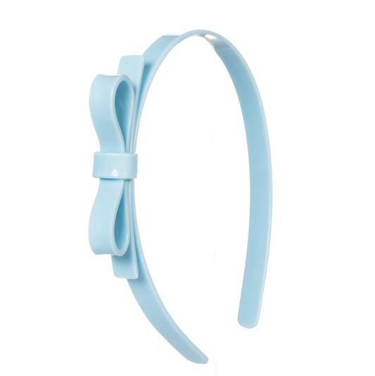 Lilies & Roses Baby Blue Bow Headband
