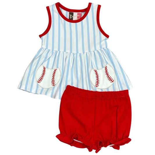 Banana Split Hey Batter Batter Bloomer Set