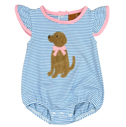 Millie Jay Puppy Applique A/S Bubble