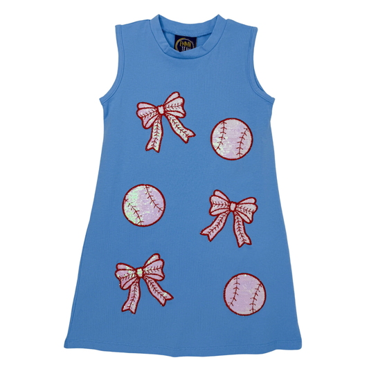 Emma Jean Baseball Appl Tank Dress
