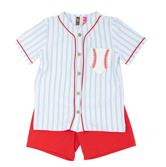 Banana Split Hey Batter Batter Short Set