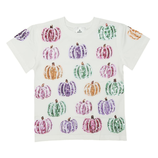 Belle Cher Pumpkin Sequin Shirt