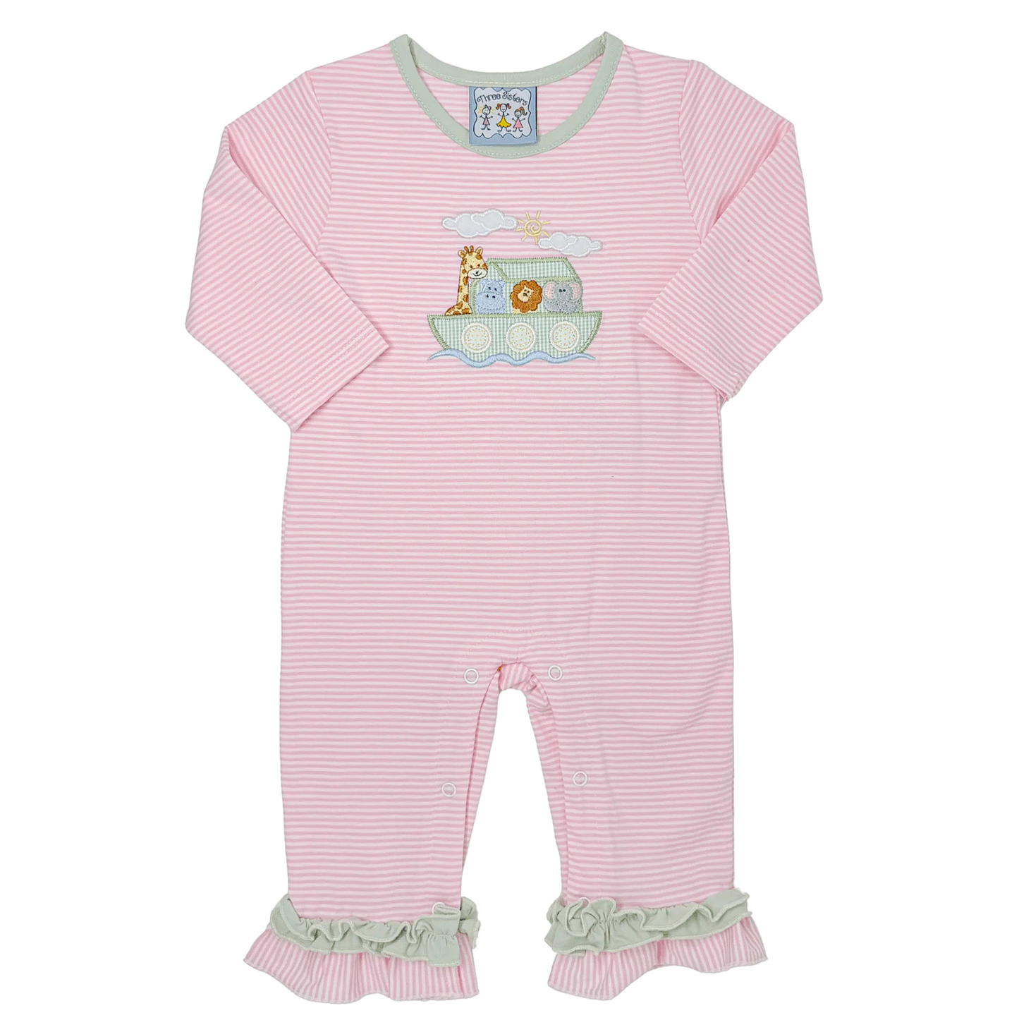 Three Sisters Noah's Ark Ruffle Romper