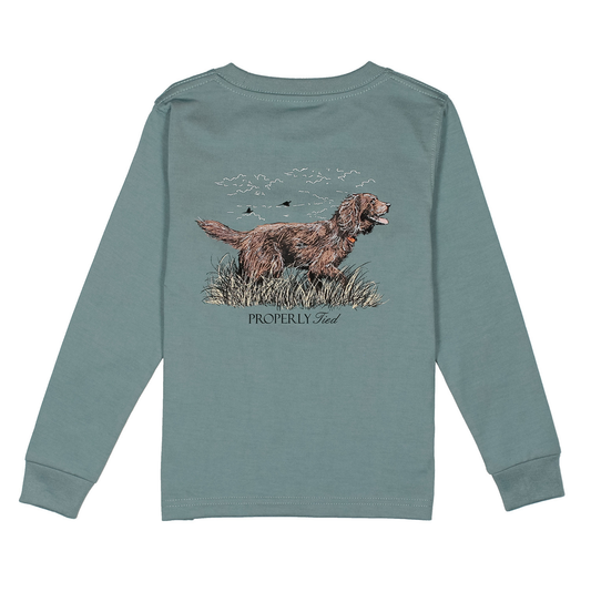Properly Tied Steel Blue Boykin LS Shirt