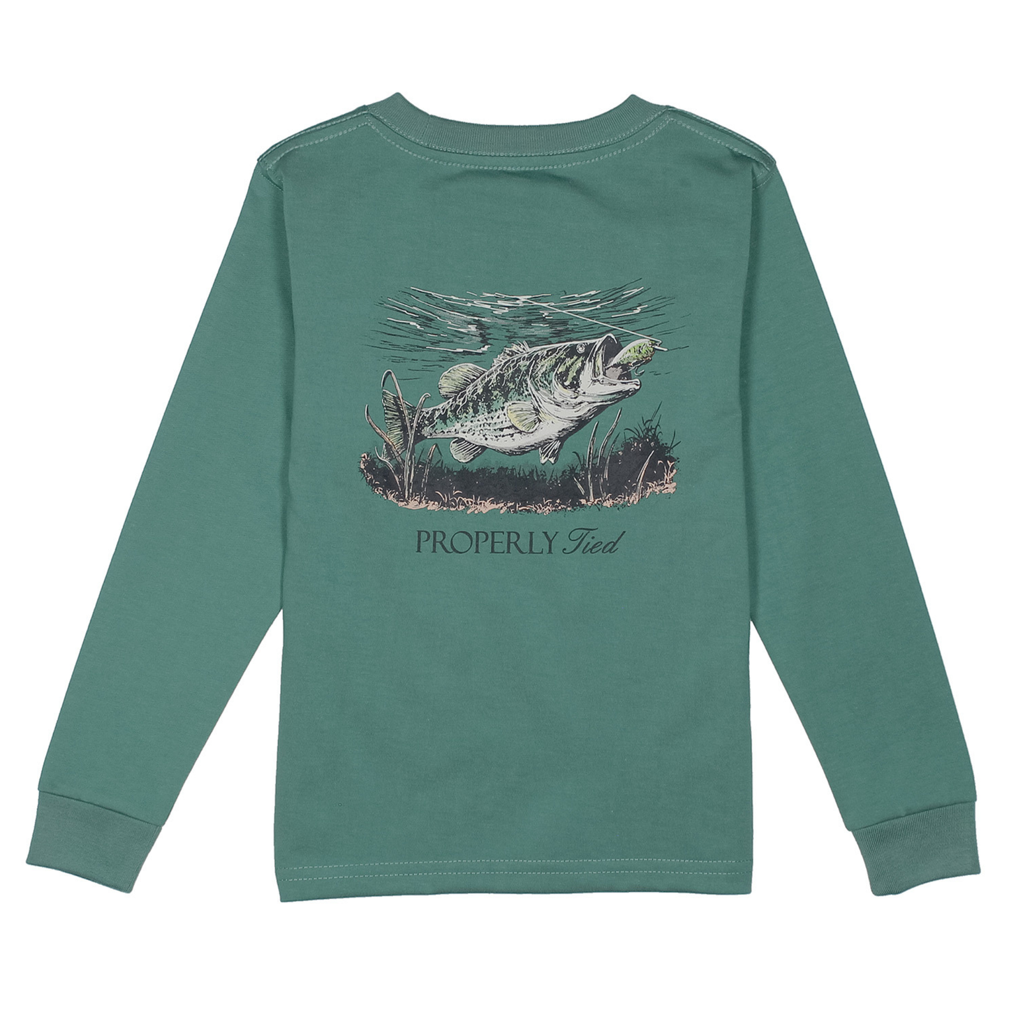 Properly Tied Marine Green Set the Hook LS Shirt