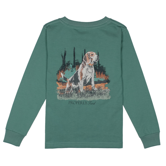 Properly Tied Marine Green Beagle LS Shirt