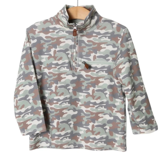 Millie Jay Kingston Quarter Zip Pullover - Camo