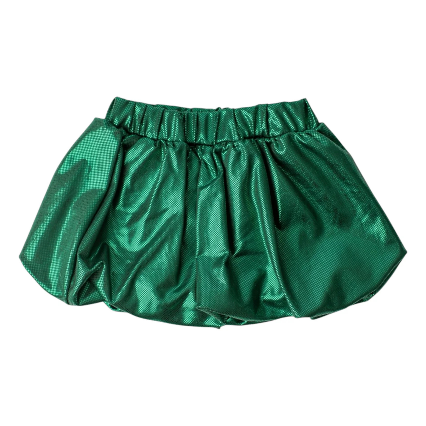 Gracie Bubble Skort - Green Sparkle