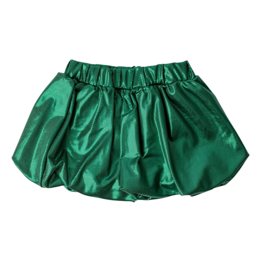 Gracie Bubble Skort - Green Sparkle