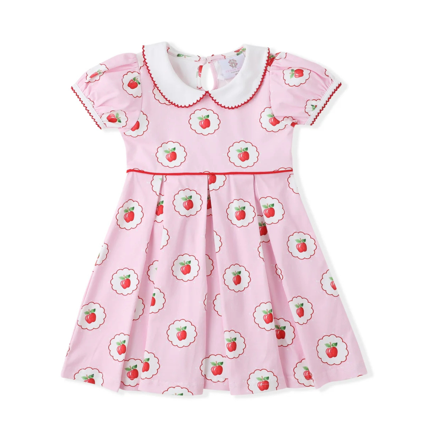 Swoon Back to School Apple Collar Dress