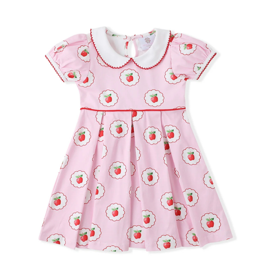 Swoon Back to School Apple Collar Dress