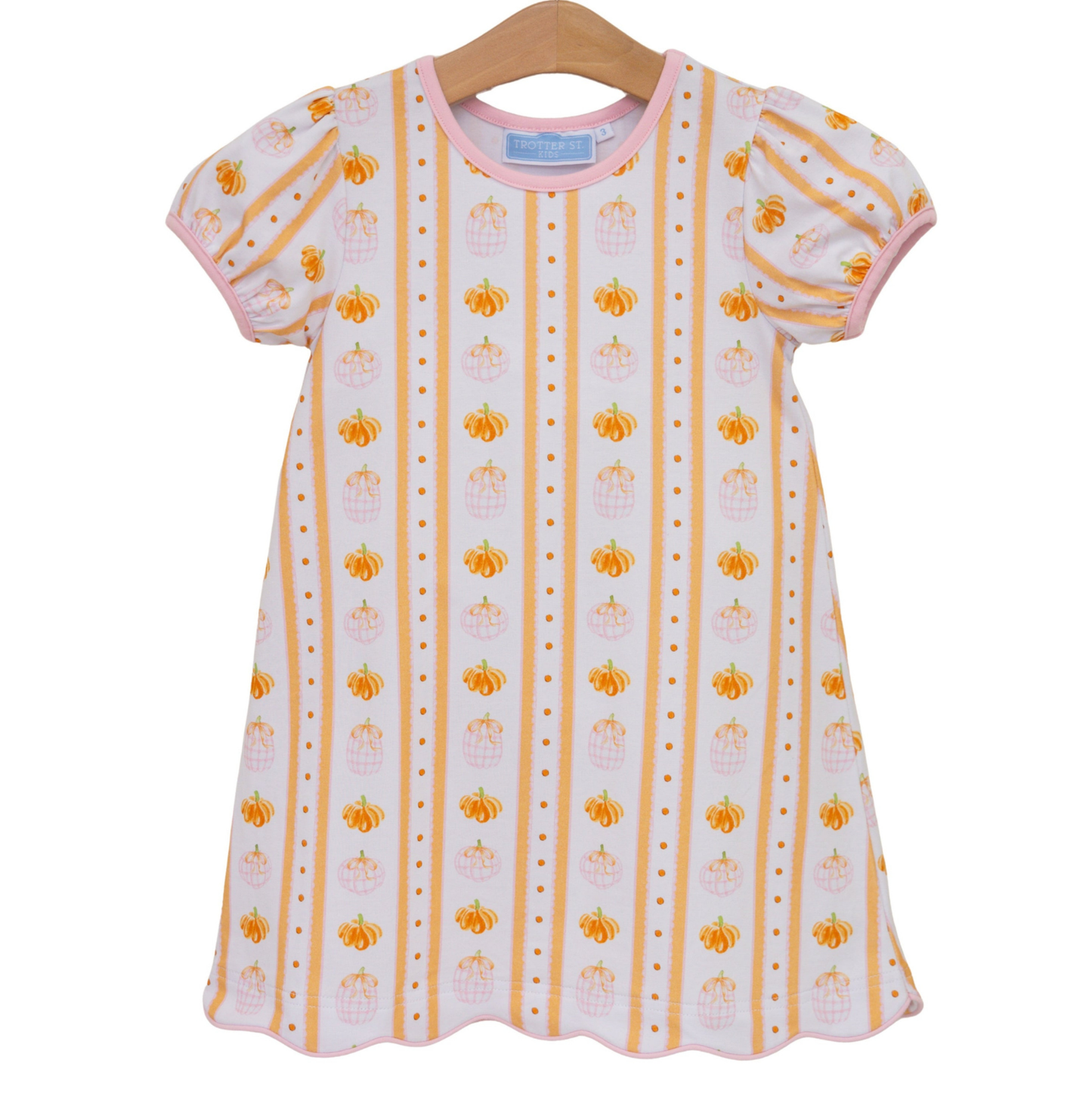 Trotter St. Pumpkin Patch Scalloped Dress