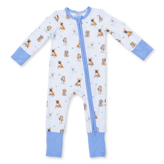 Angel Dear Blue Bestie Dogs - Convertible Romper