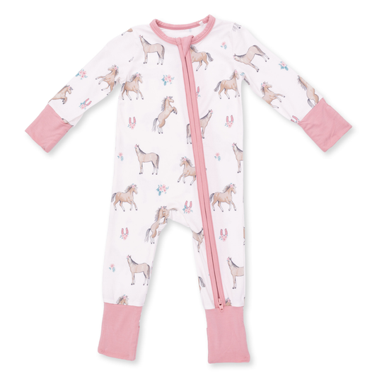 Angel Dear I Love Horses - Convertible Romper