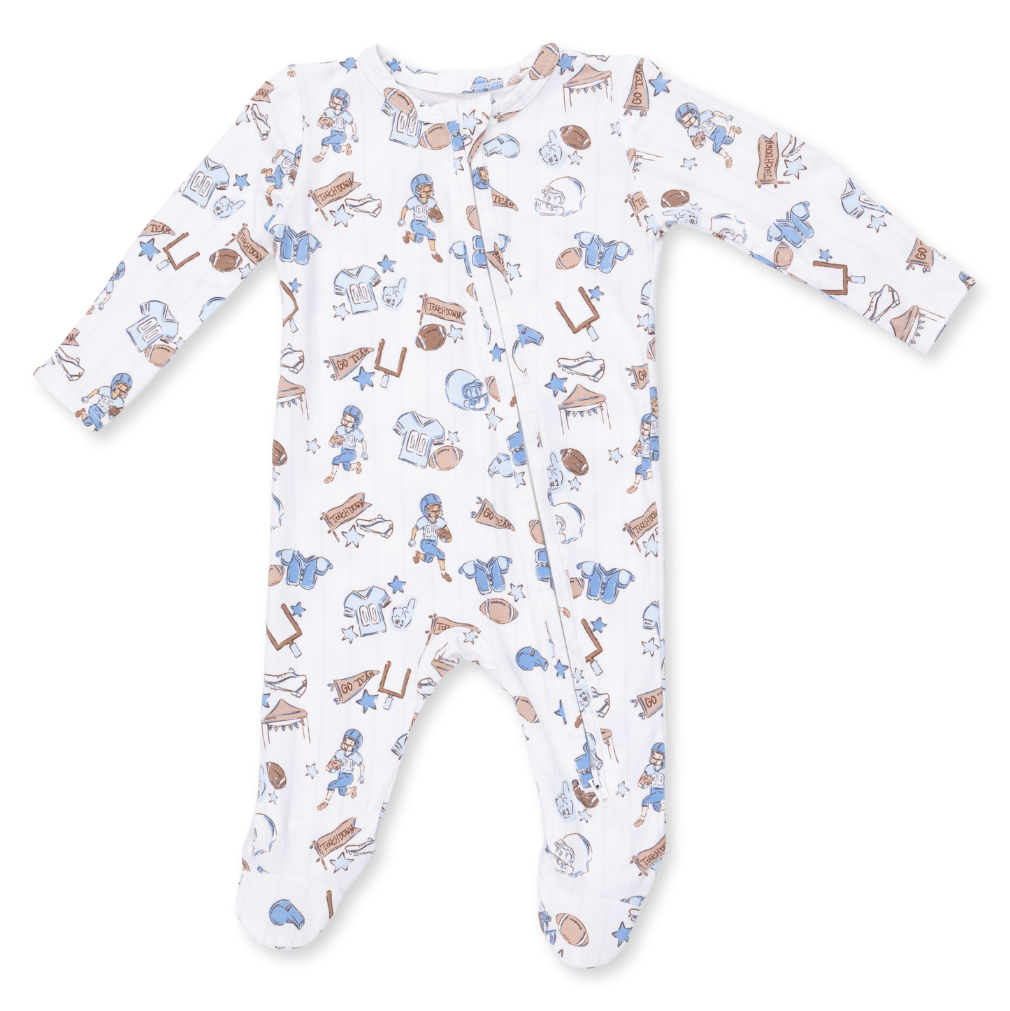 Angel Dear Football Nursery - 2 Way Zipper Footie