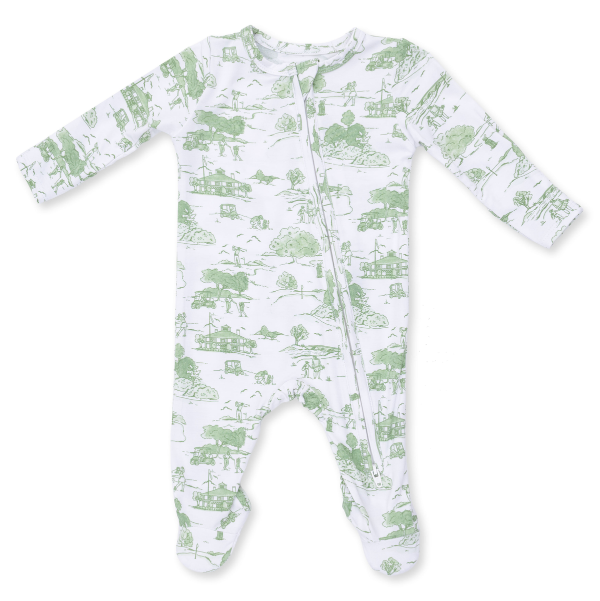 Angel Dear Green Golf Toile - 2 Way Zipper Footie