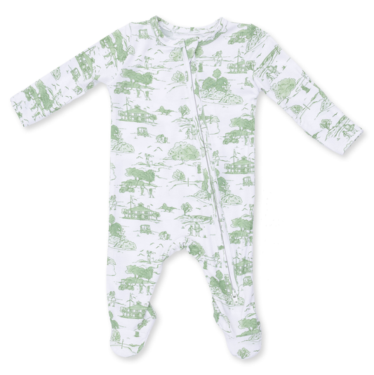 Angel Dear Green Golf Toile - 2 Way Zipper Footie