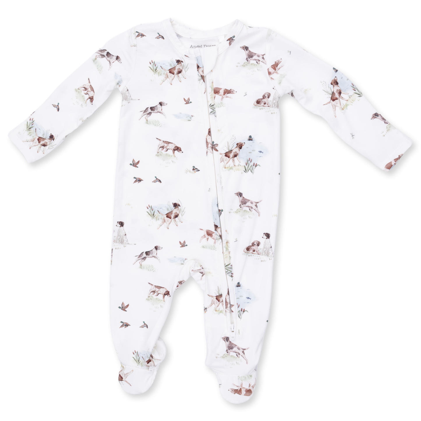 Angel Dear Pointer Pups & Ducks Buddies Zipper Footie