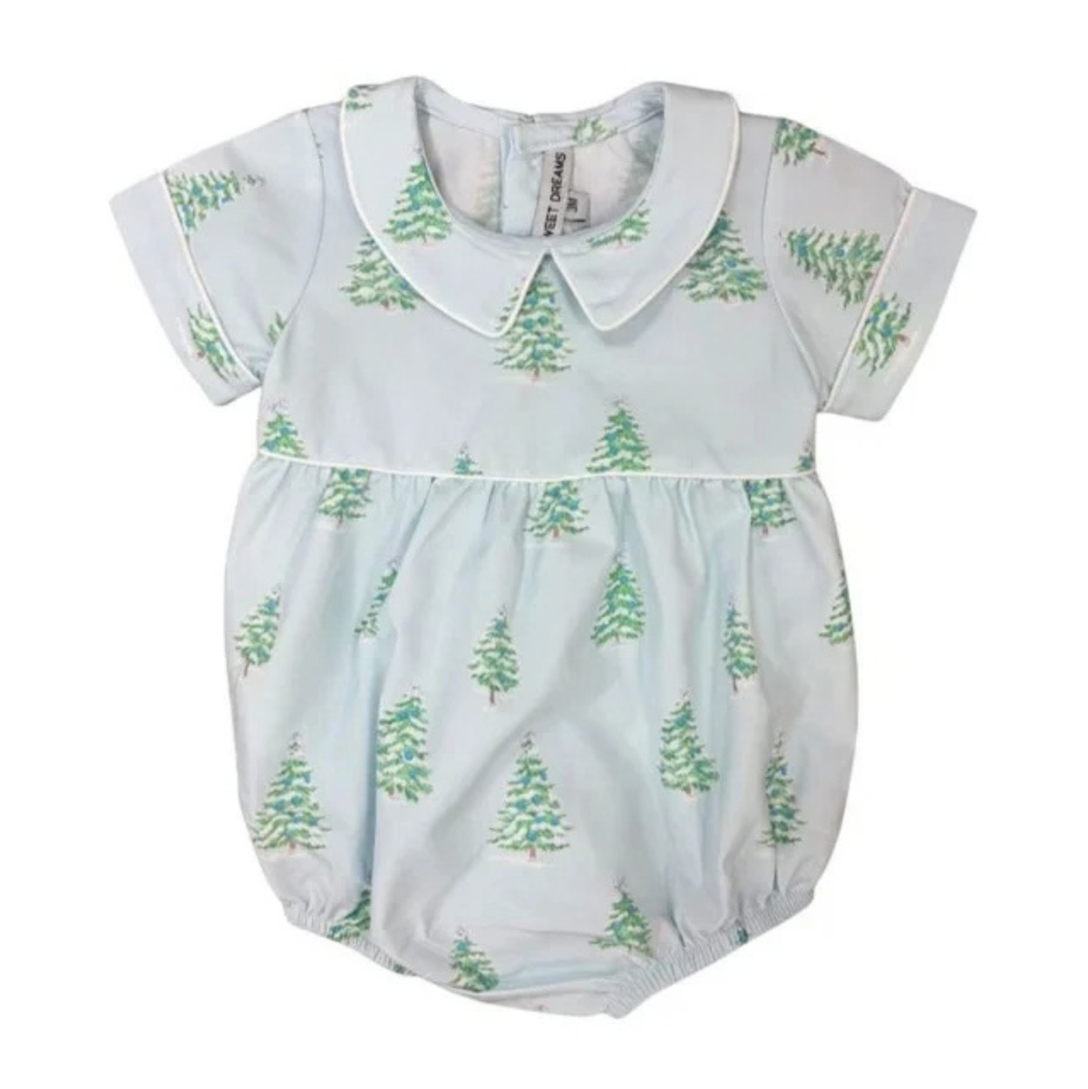 Blue Christmas Tree Print Bubble