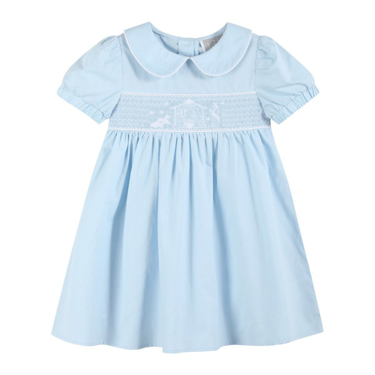Lil Cactus Light Blue Nativity Dress