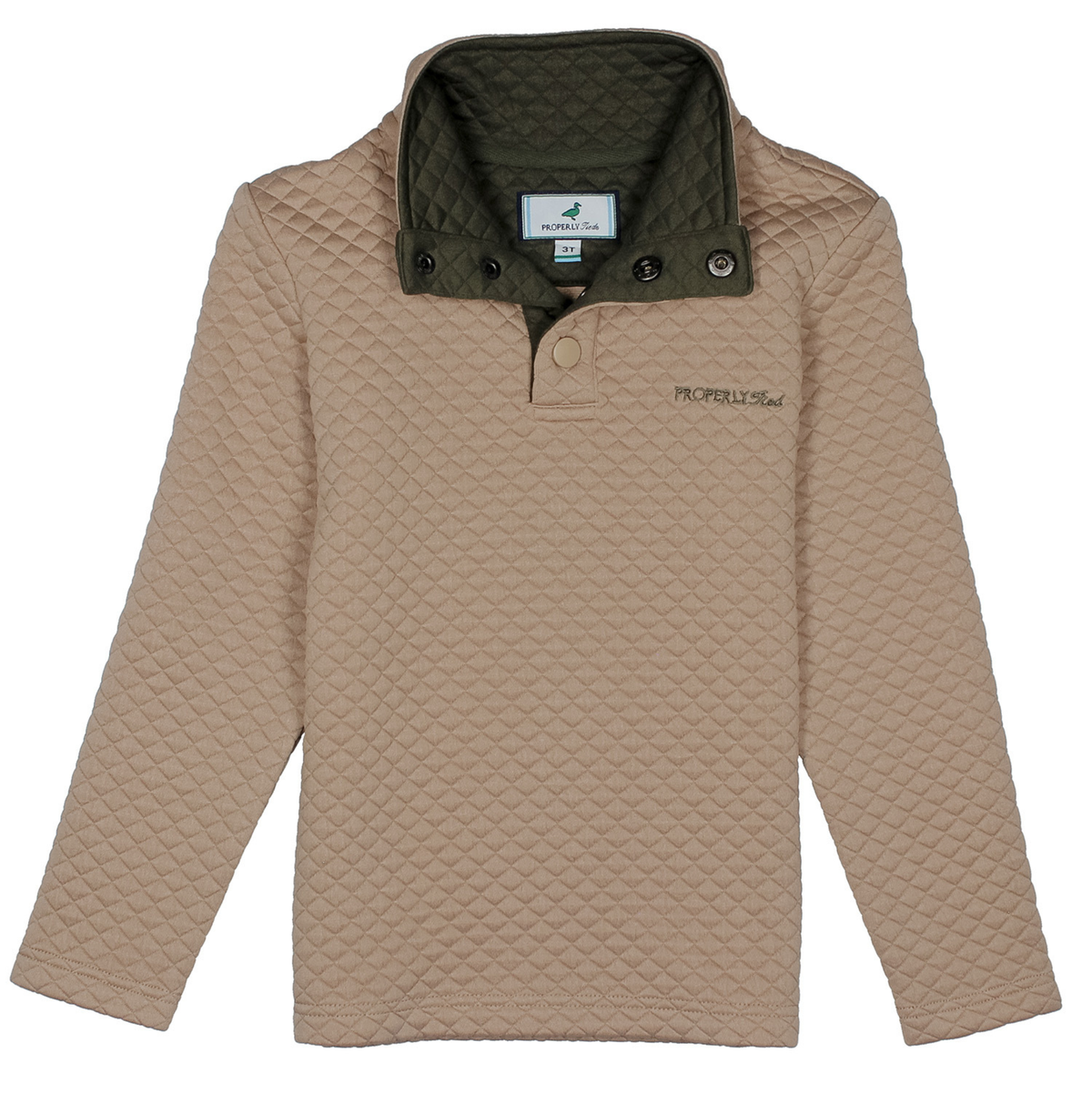 Properly Tied Club Pullover Sand
