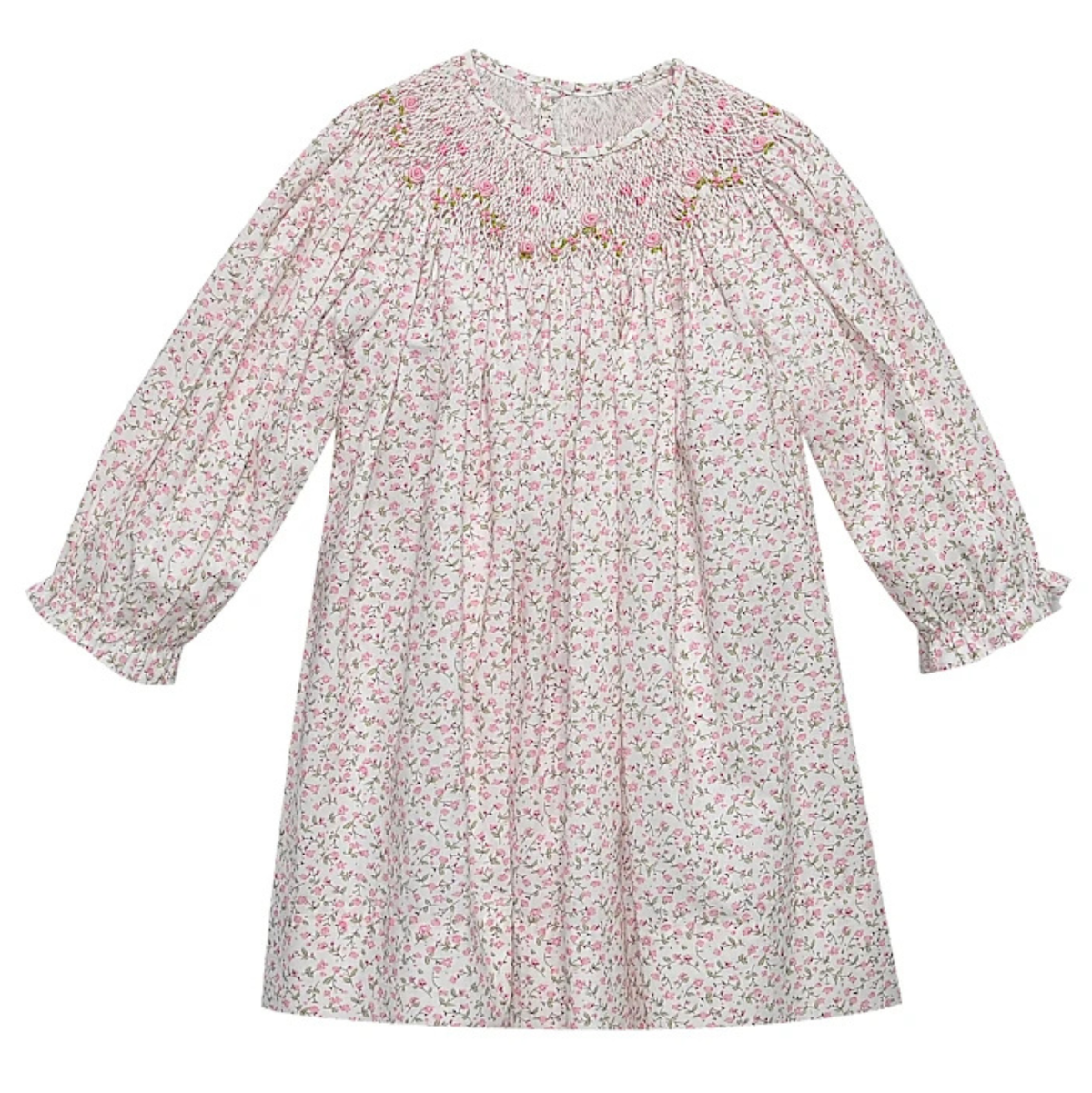 Pink Flower Savannah Dress - Garden Whispers