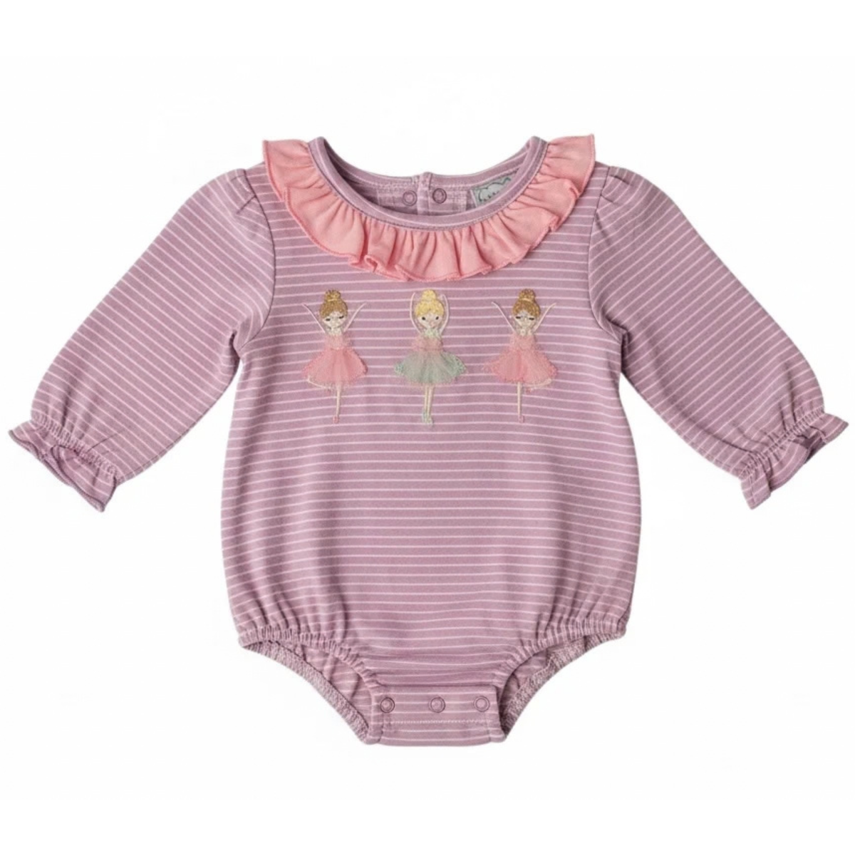 Three Sisters Ballerina Applique Bubble
