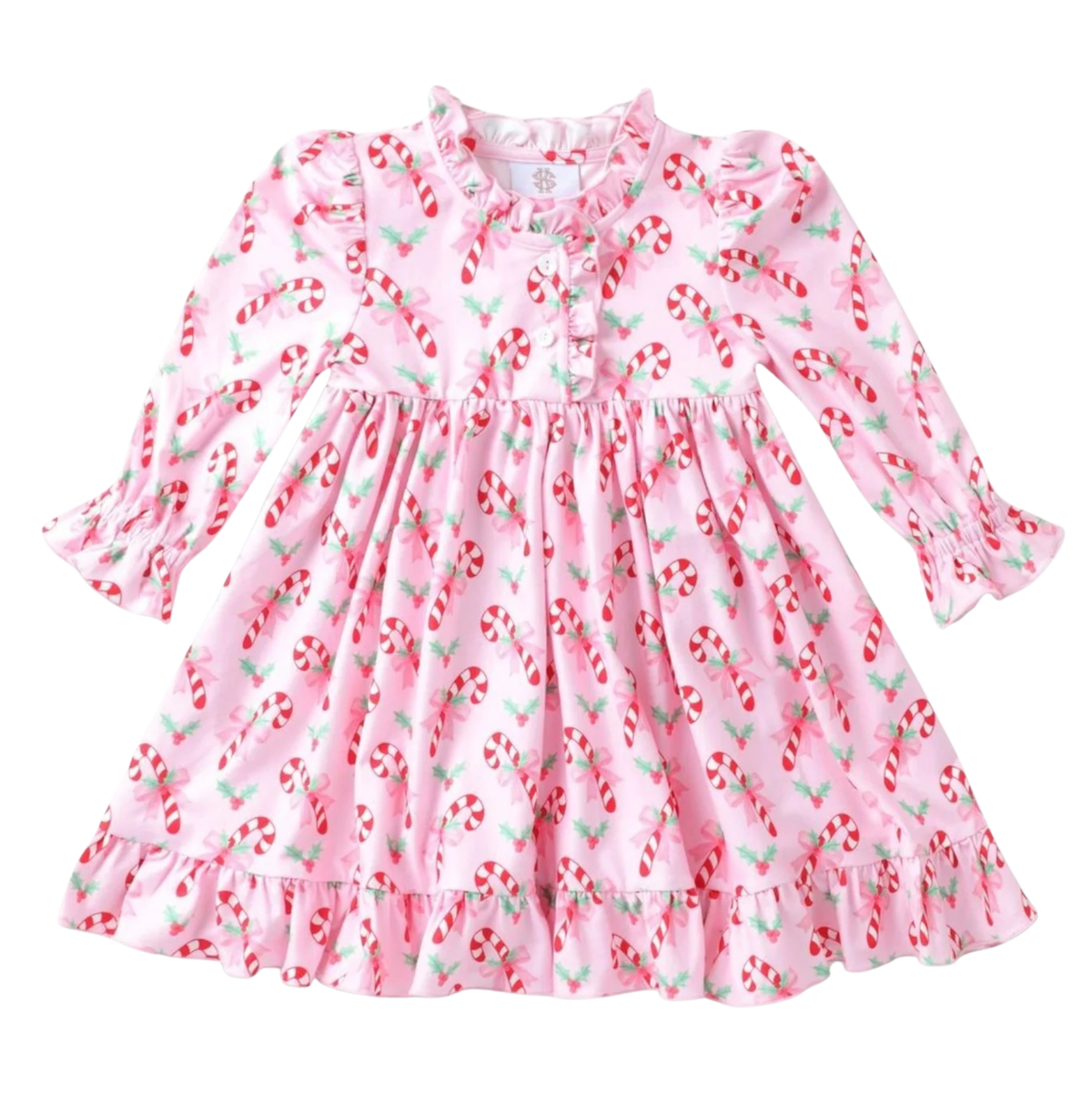 Swoon Butterknit Play Dress/Nightgown - Candy Canes