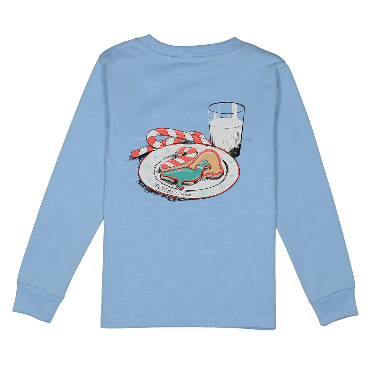 Properly Tied Light Blue Milk & Cookies LS Shirt