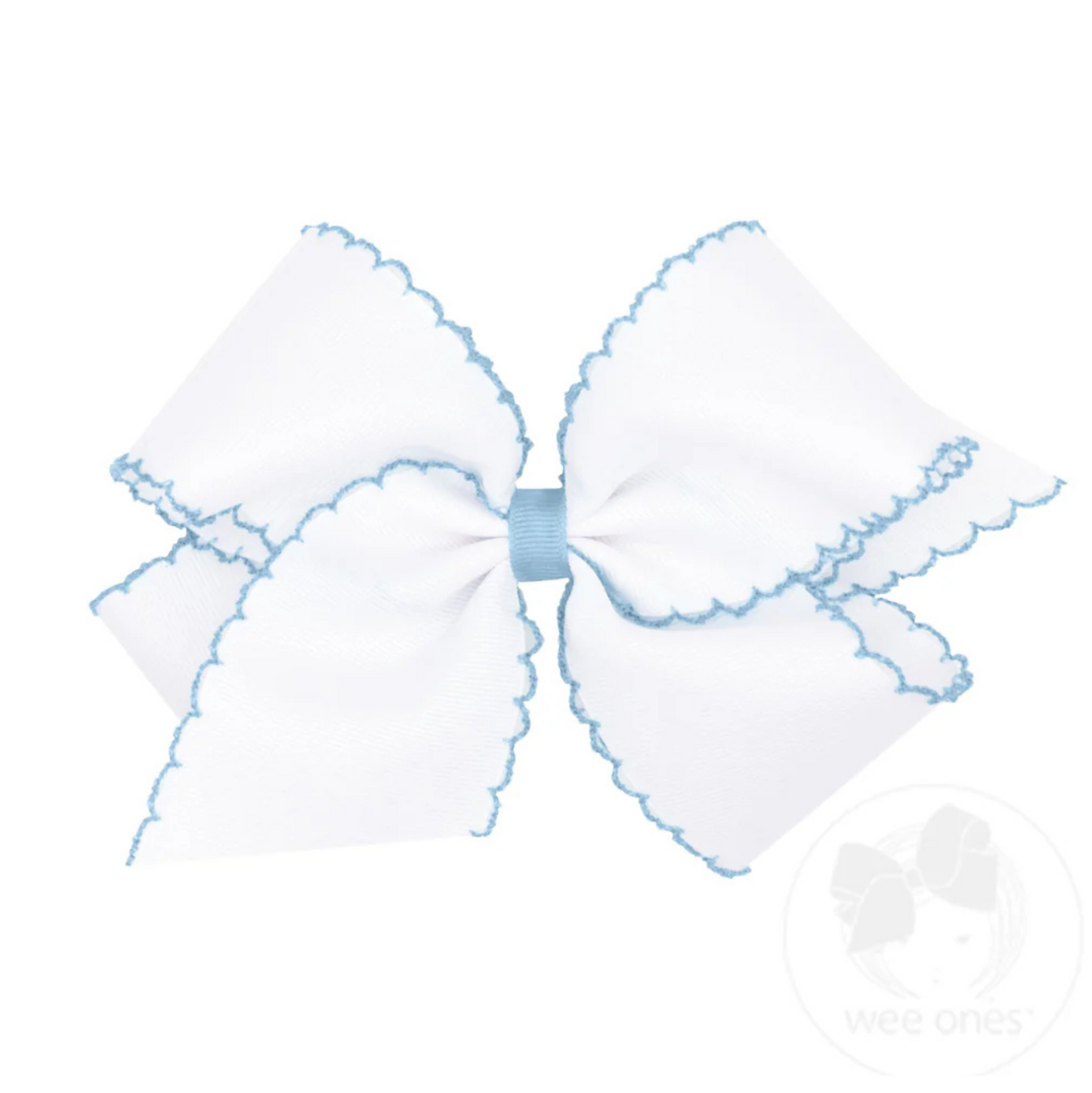 Wee Ones King Moonstitch Grosgrain Bow