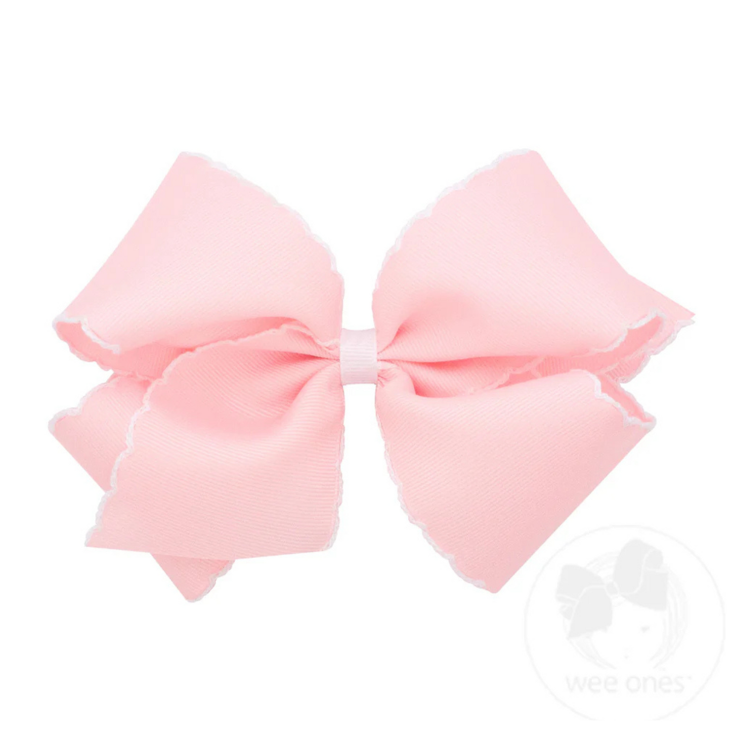 Wee Ones King Moonstitch Grosgrain Bow